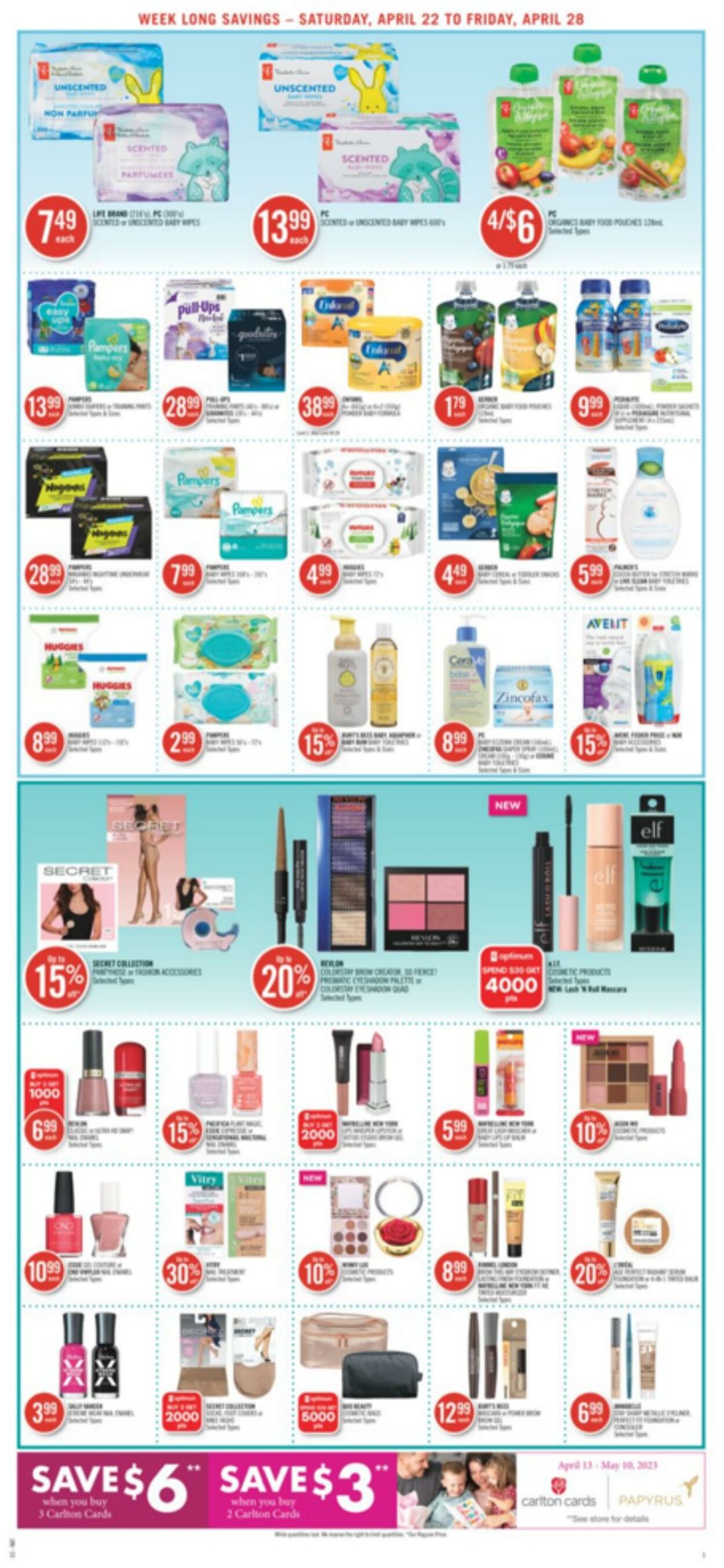 Circulaire Shoppers Drug Mart 22.04.2023 - 28.04.2023