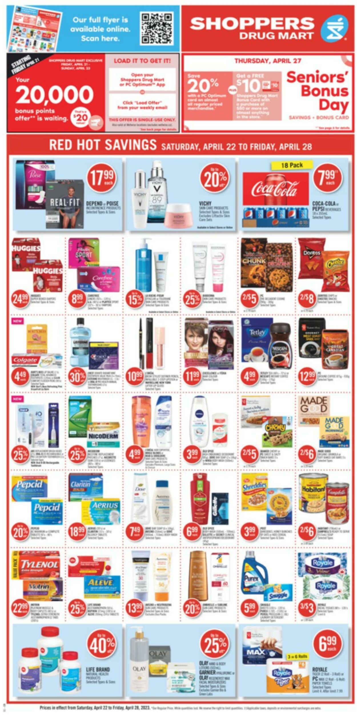 Circulaire Shoppers Drug Mart 22.04.2023 - 28.04.2023