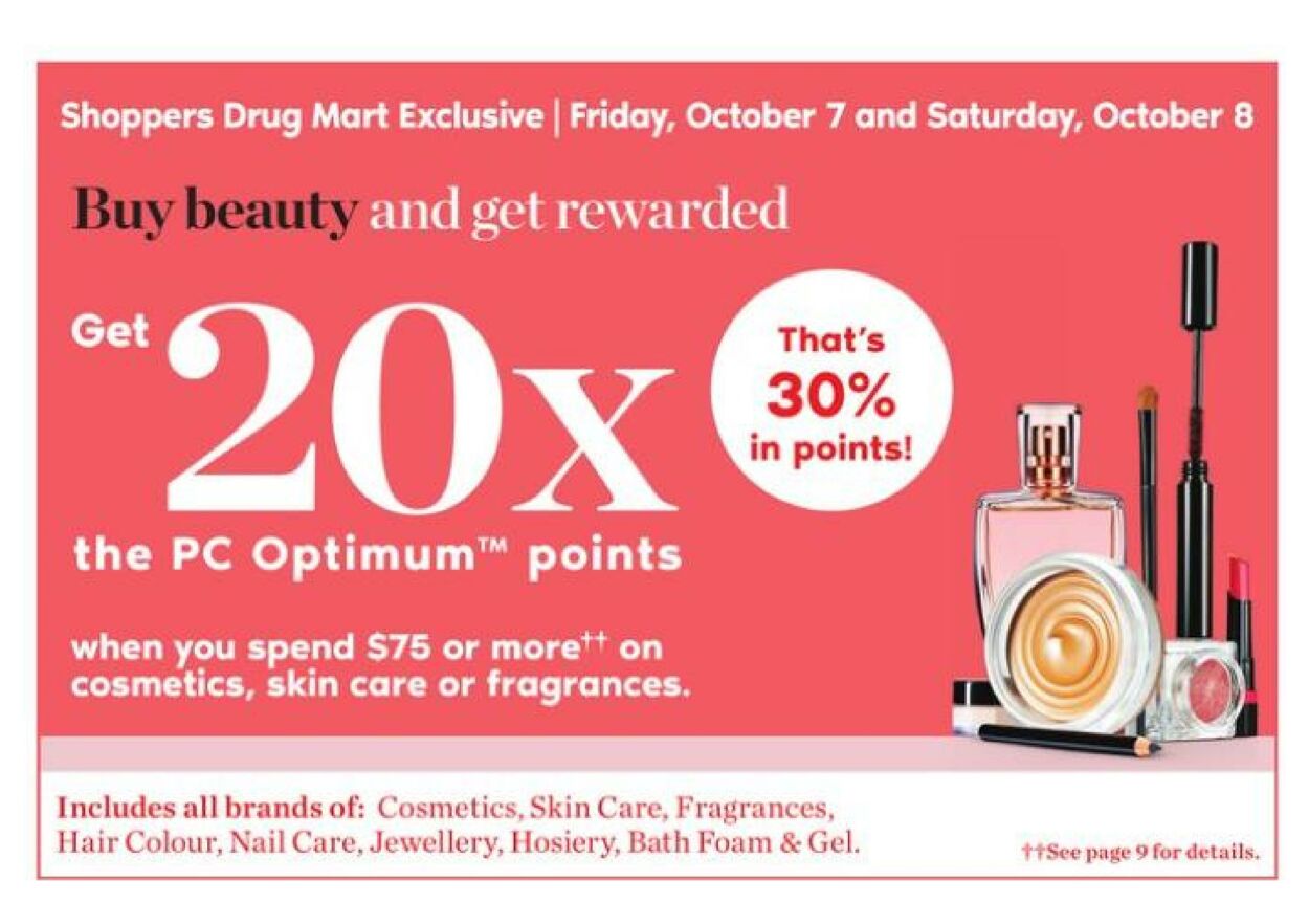 Circulaire Shoppers Drug Mart 08.10.2022 - 14.10.2022