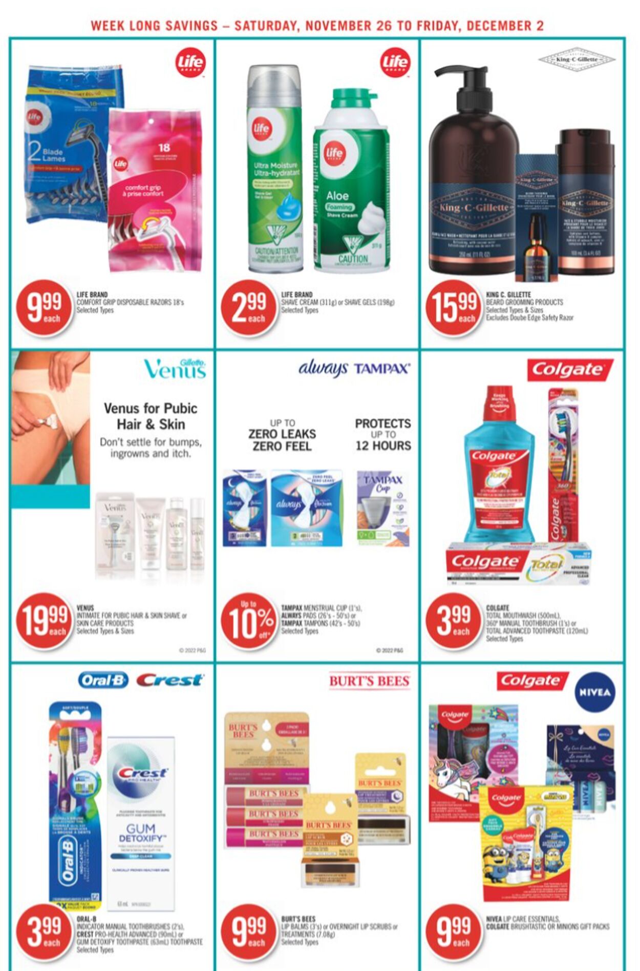 Circulaire Shoppers Drug Mart 26.11.2022 - 02.12.2022