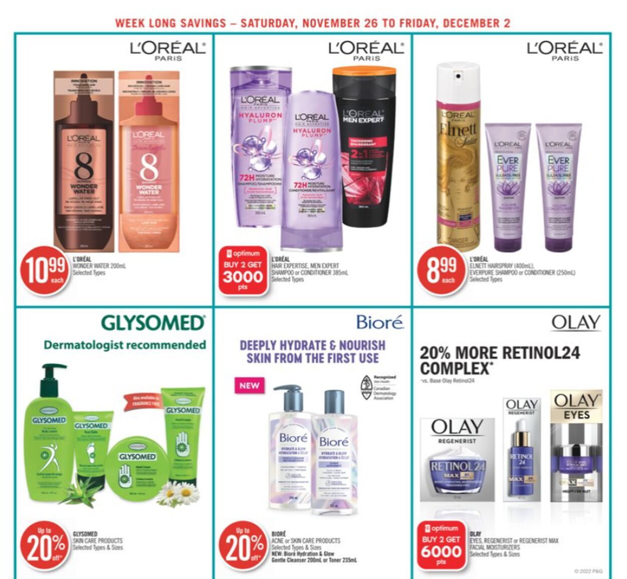 Circulaire Shoppers Drug Mart 26.11.2022 - 02.12.2022