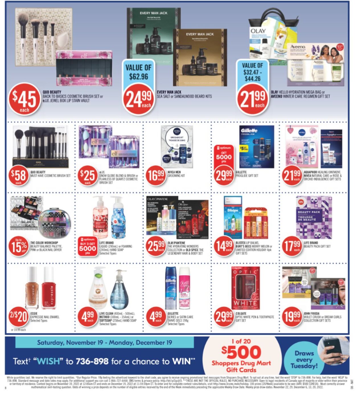 Circulaire Shoppers Drug Mart 26.11.2022 - 02.12.2022