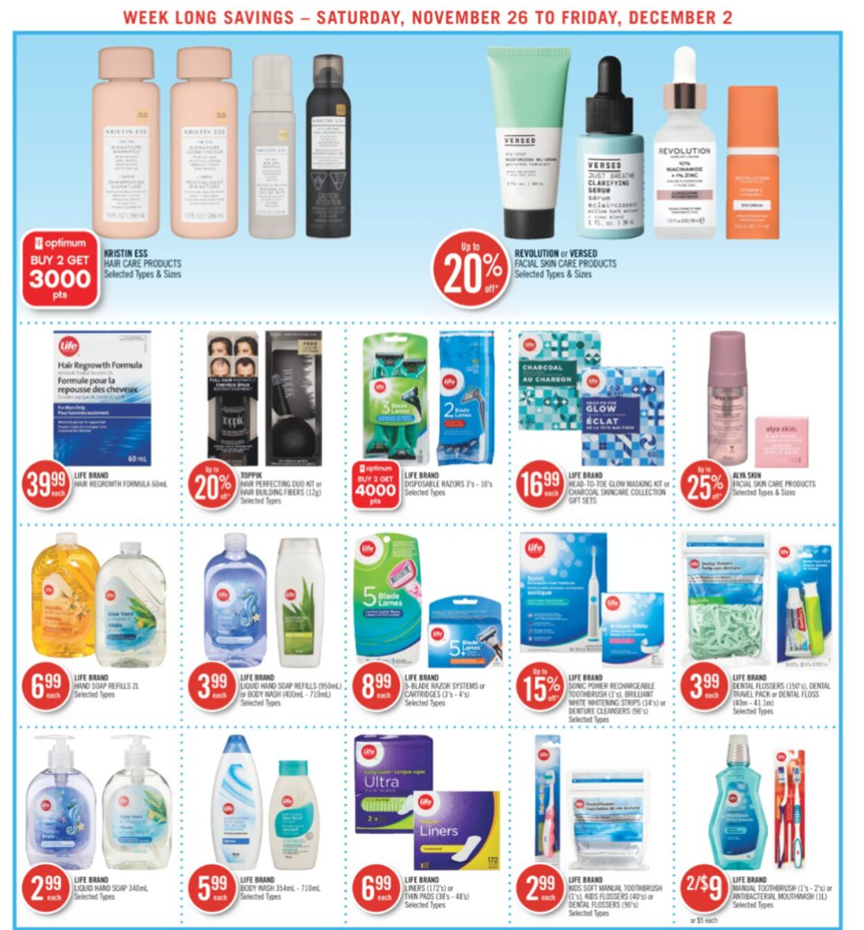 Circulaire Shoppers Drug Mart 26.11.2022 - 02.12.2022