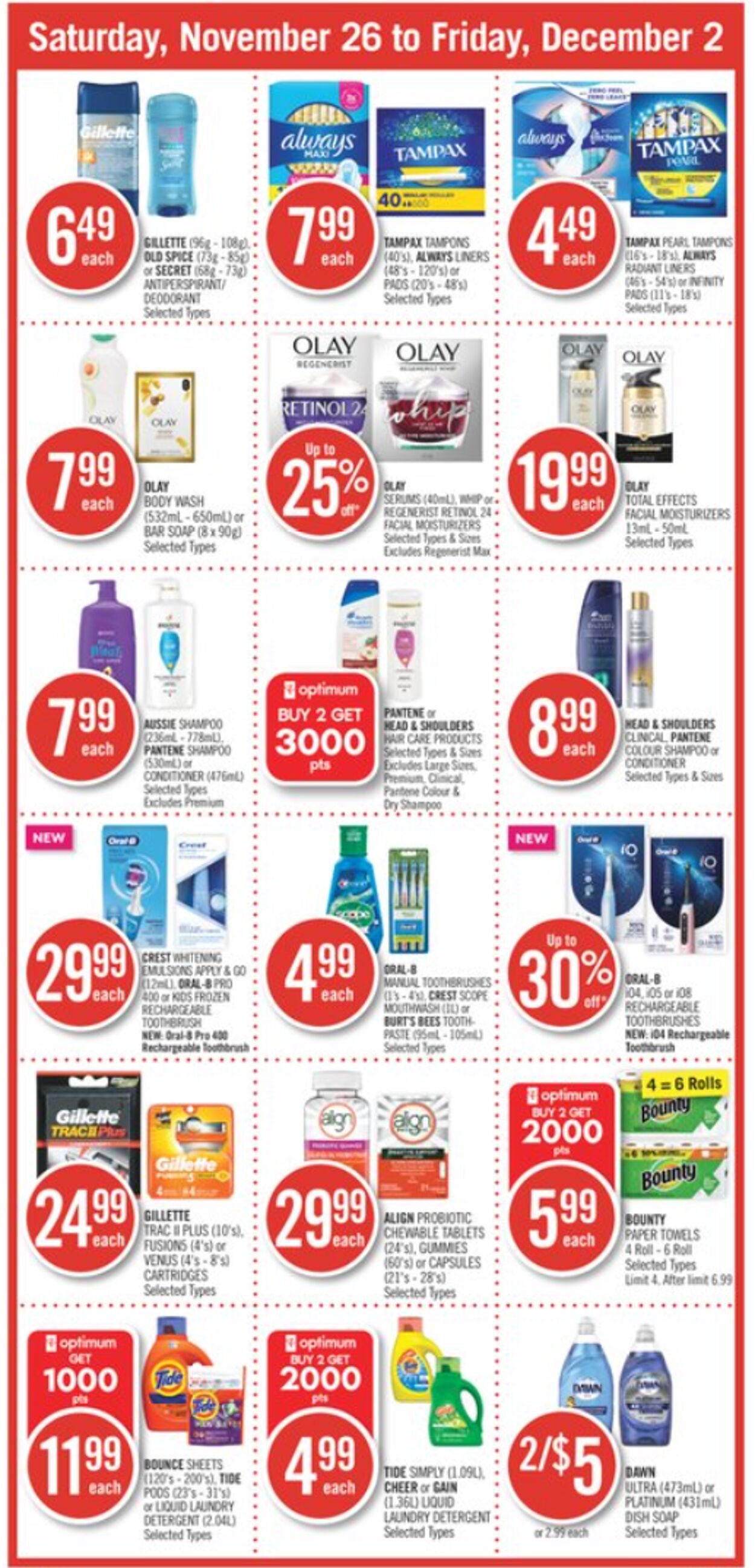 Circulaire Shoppers Drug Mart 26.11.2022 - 02.12.2022