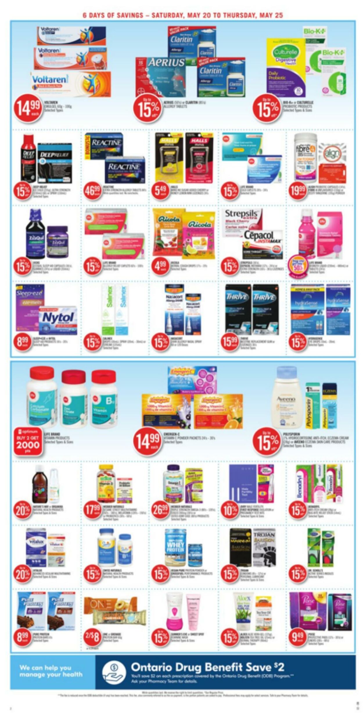 Circulaire Shoppers Drug Mart 20.05.2023 - 25.05.2023
