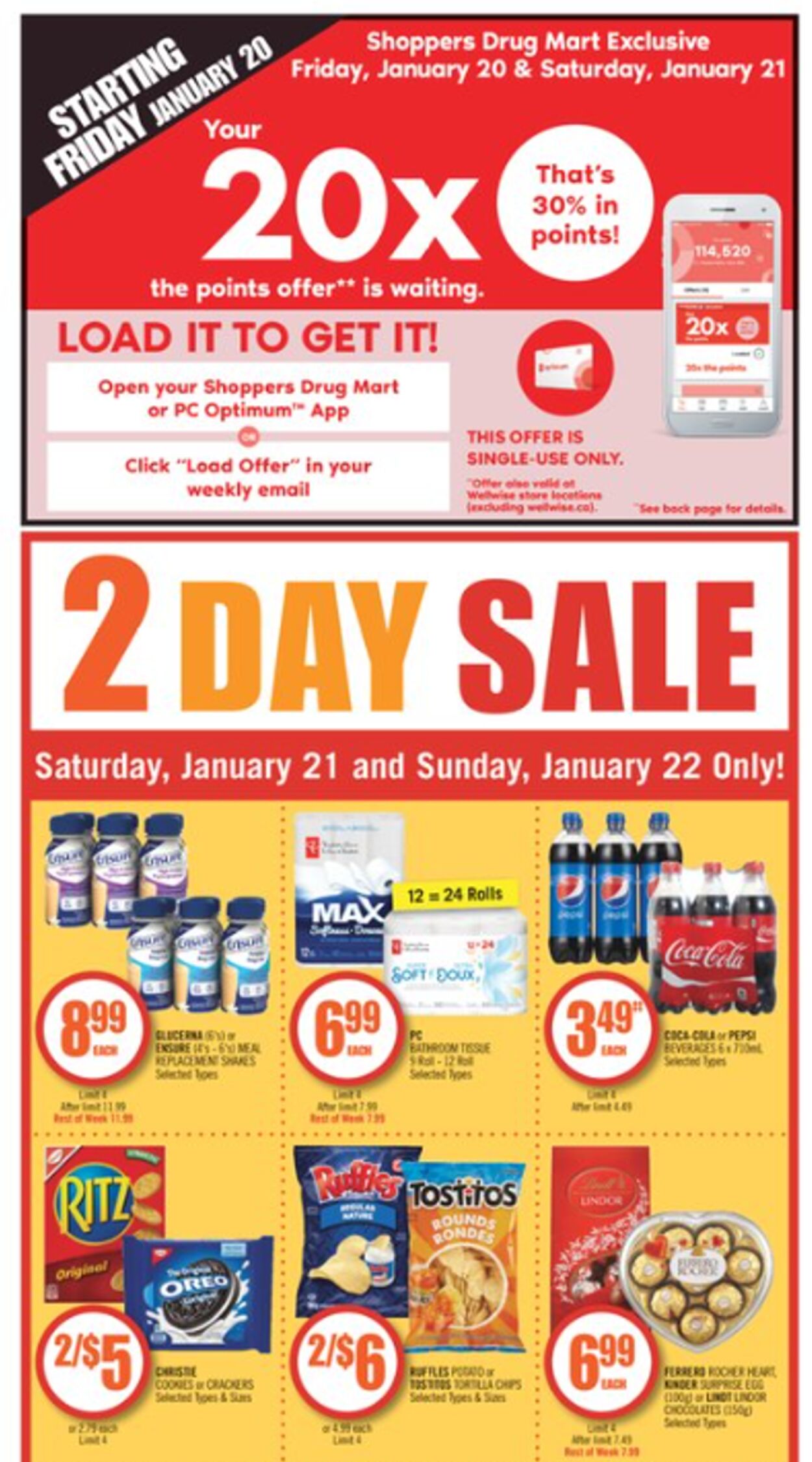 Circulaire Shoppers Drug Mart 21.01.2023 - 26.01.2023