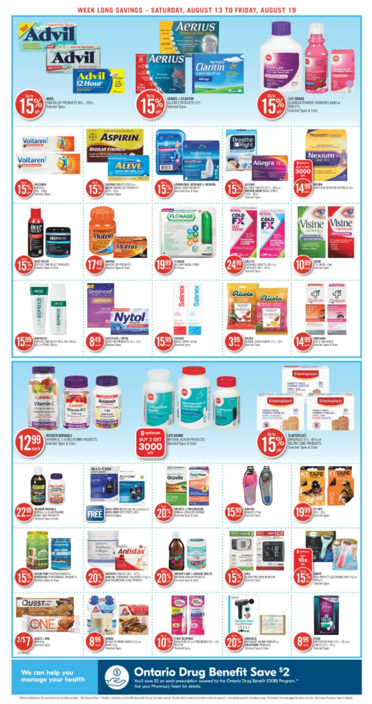 Circulaire Shoppers Drug Mart 13.08.2022 - 19.08.2022