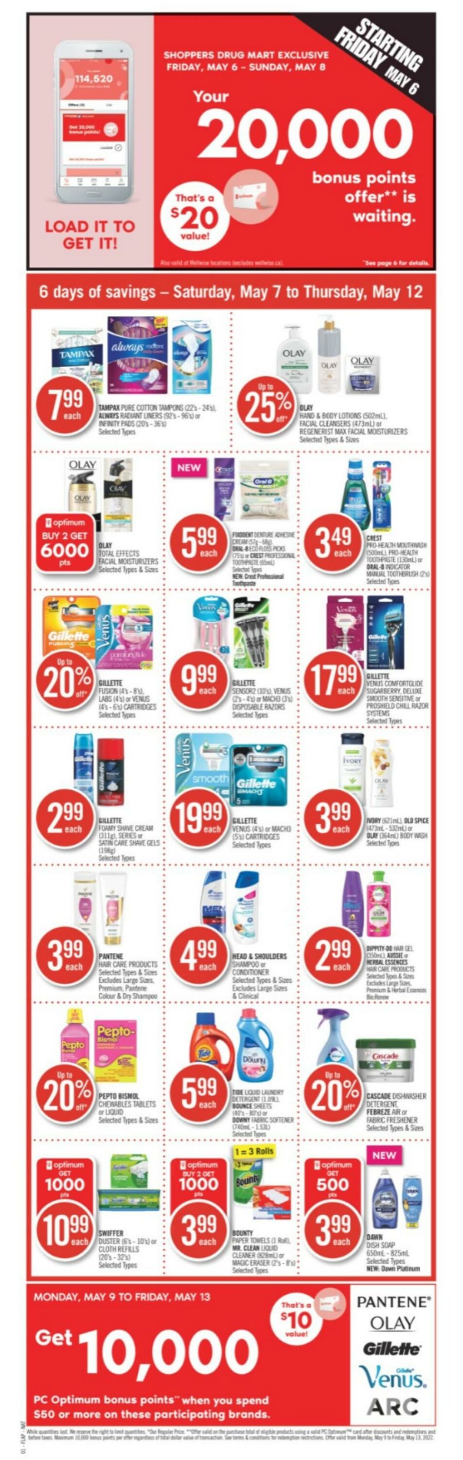 Circulaire Shoppers Drug Mart 06.05.2022 - 12.05.2022