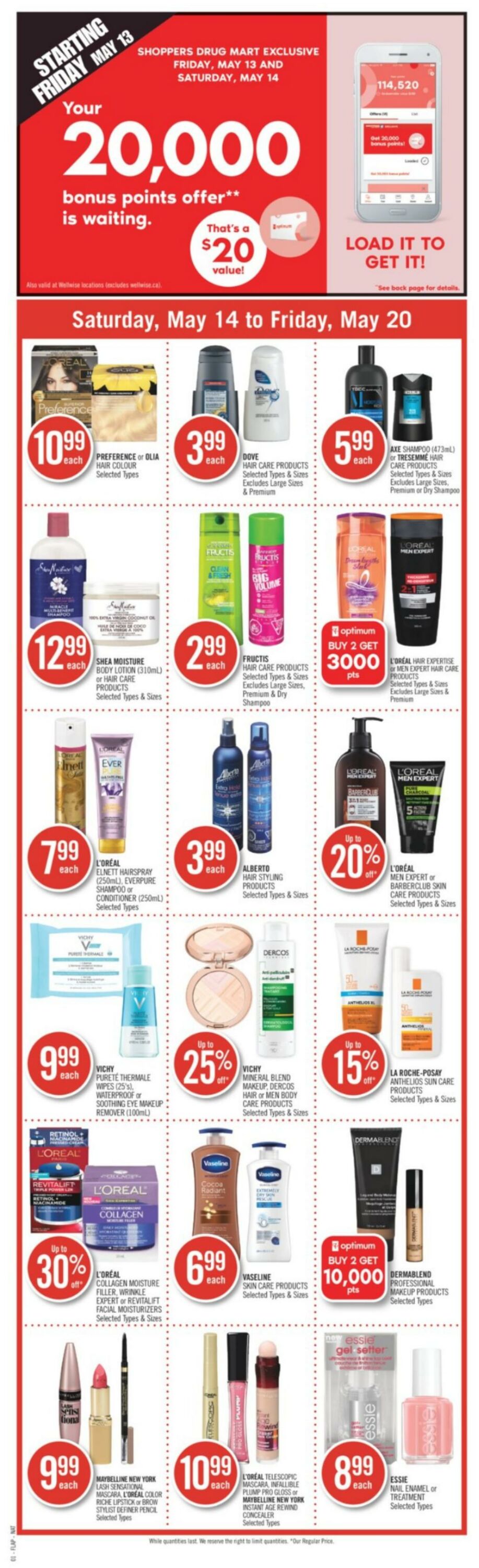 Circulaire Shoppers Drug Mart 14.05.2022 - 20.05.2022