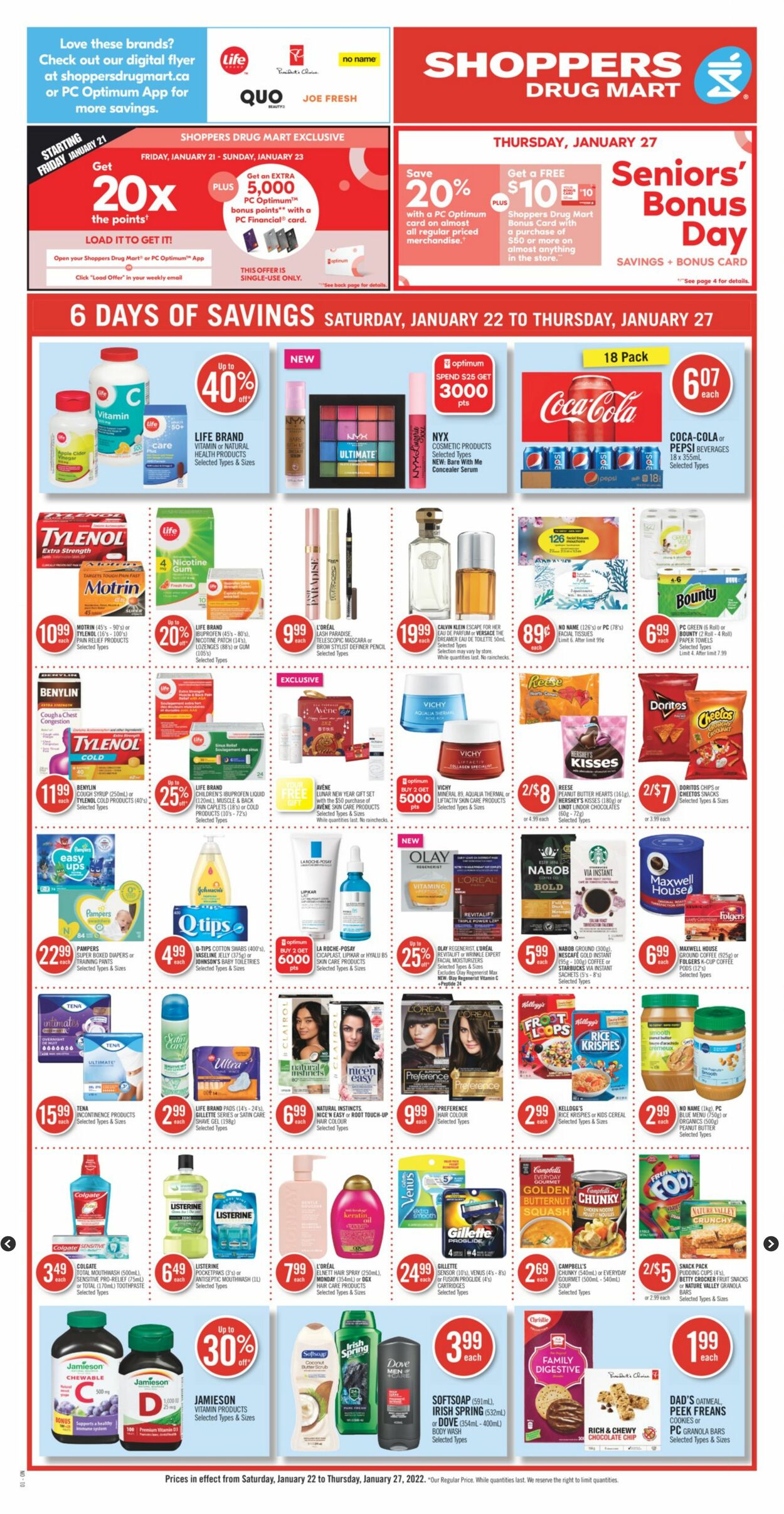 Circulaire Shoppers Drug Mart 22.01.2022 - 27.01.2022