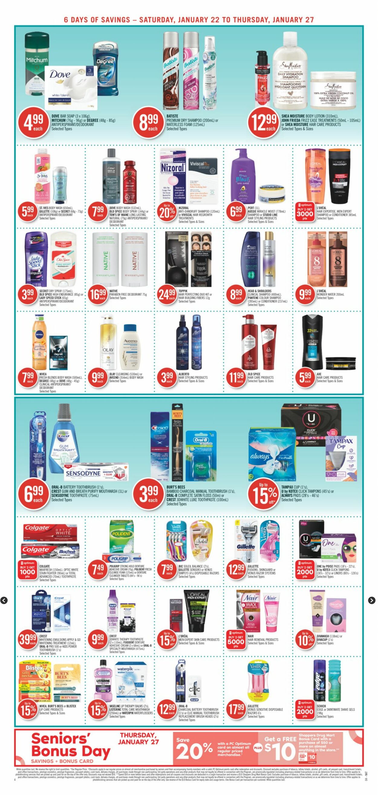 Circulaire Shoppers Drug Mart 22.01.2022 - 27.01.2022