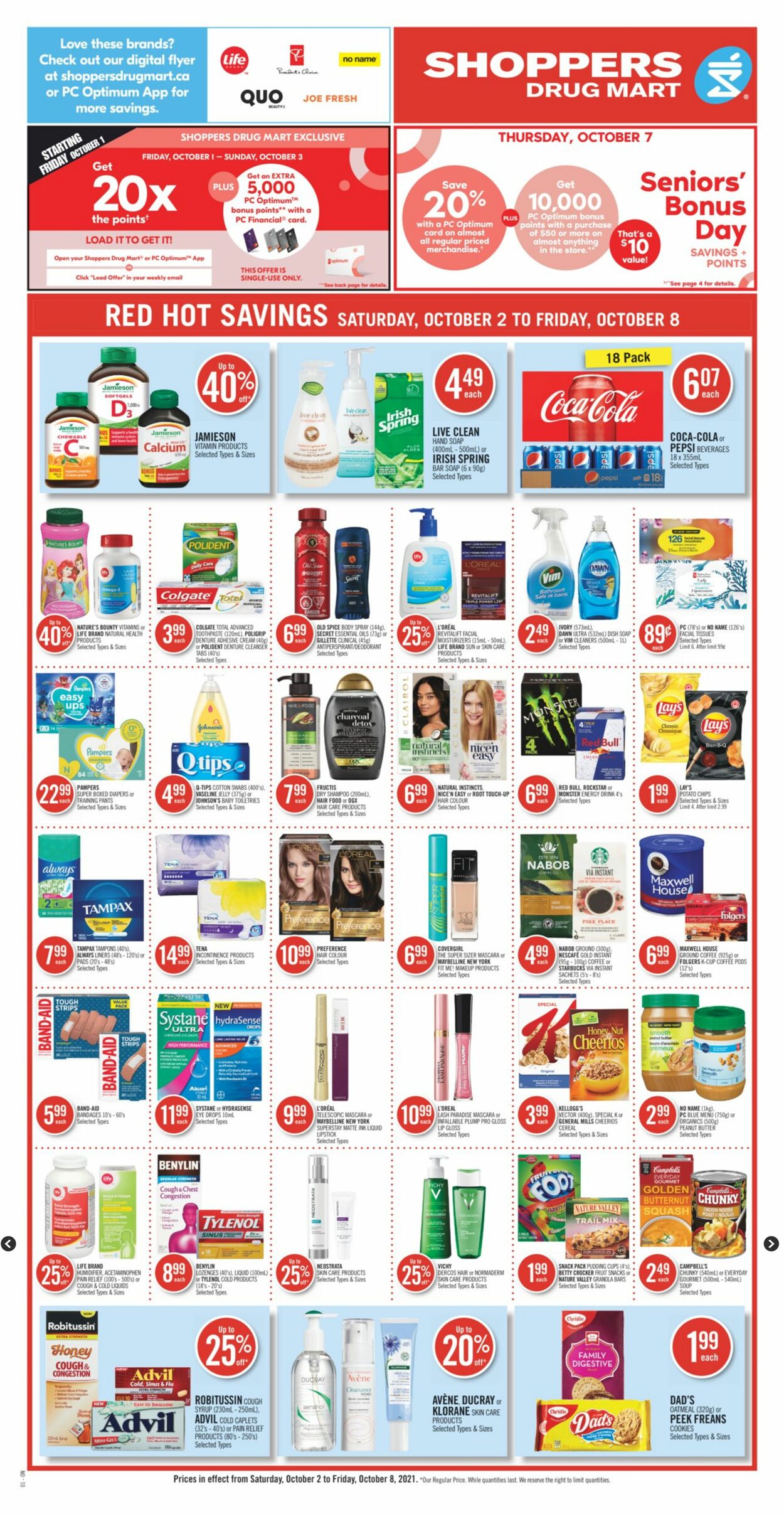 Circulaire Shoppers Drug Mart 02.10.2021 - 08.10.2021