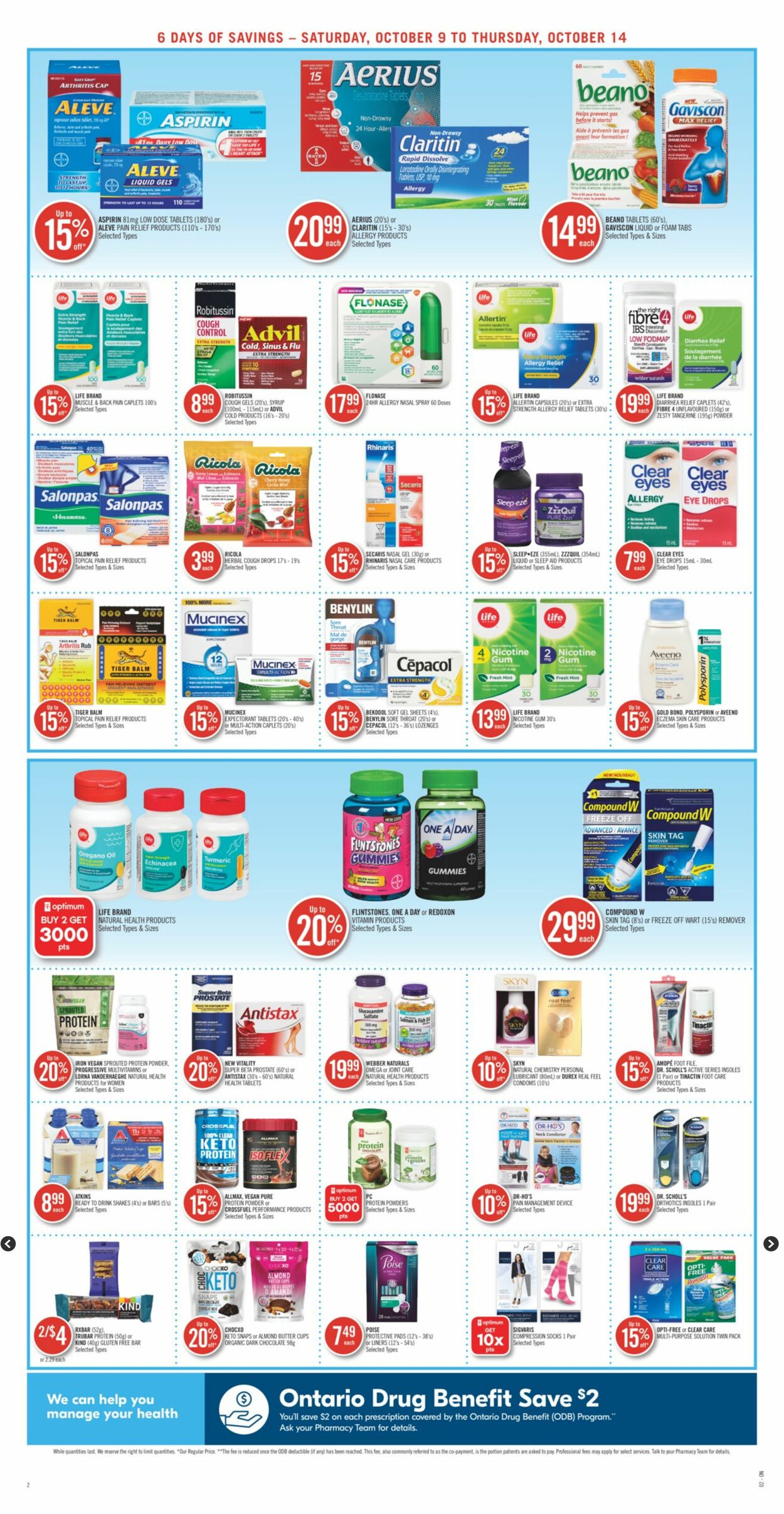 Circulaire Shoppers Drug Mart 09.10.2021 - 14.10.2021