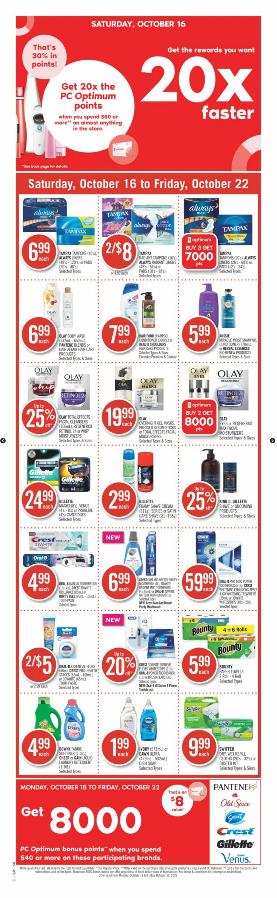 Circulaire Shoppers Drug Mart 16.10.2021 - 22.10.2021