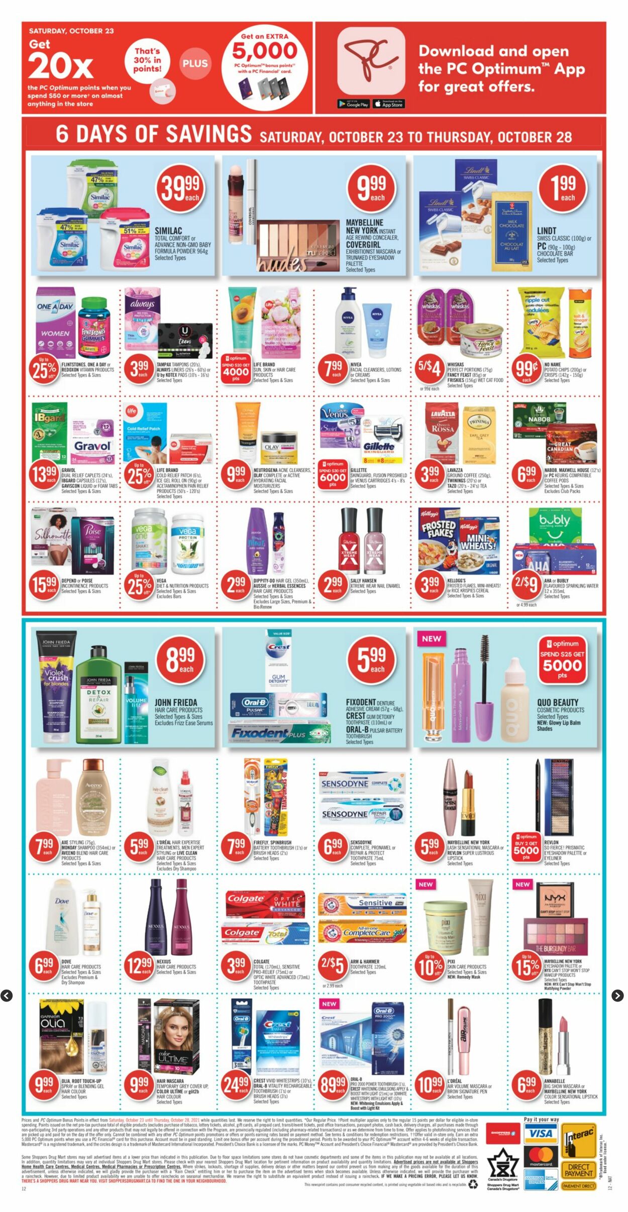 Circulaire Shoppers Drug Mart 23.10.2021 - 28.10.2021