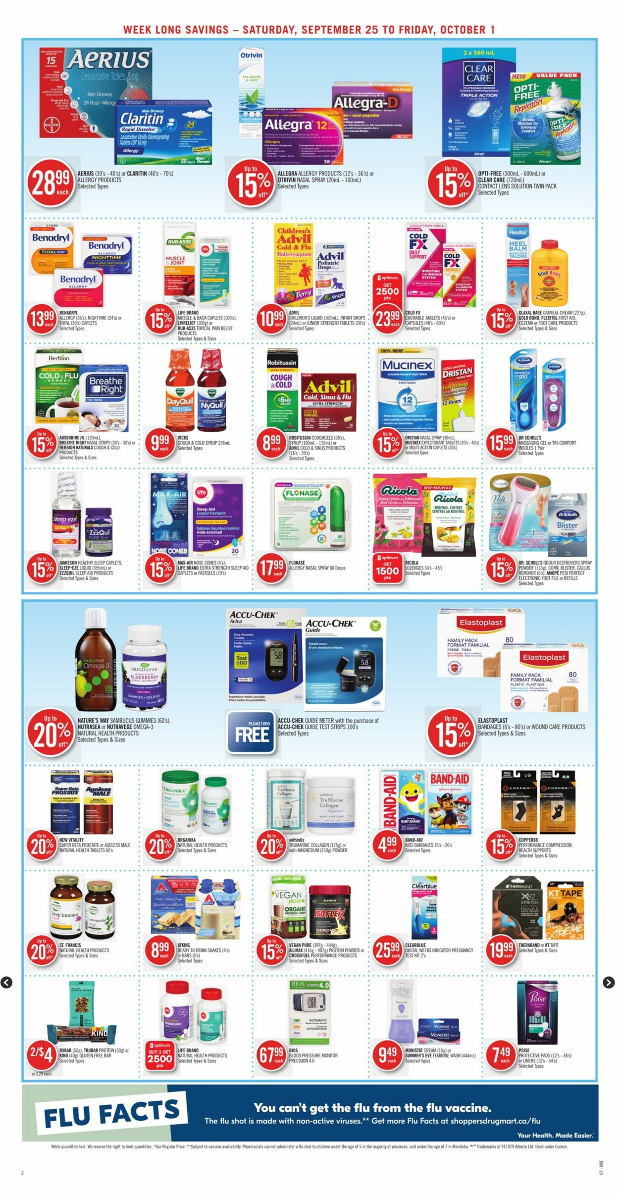 Circulaire Shoppers Drug Mart 25.09.2021 - 01.10.2021