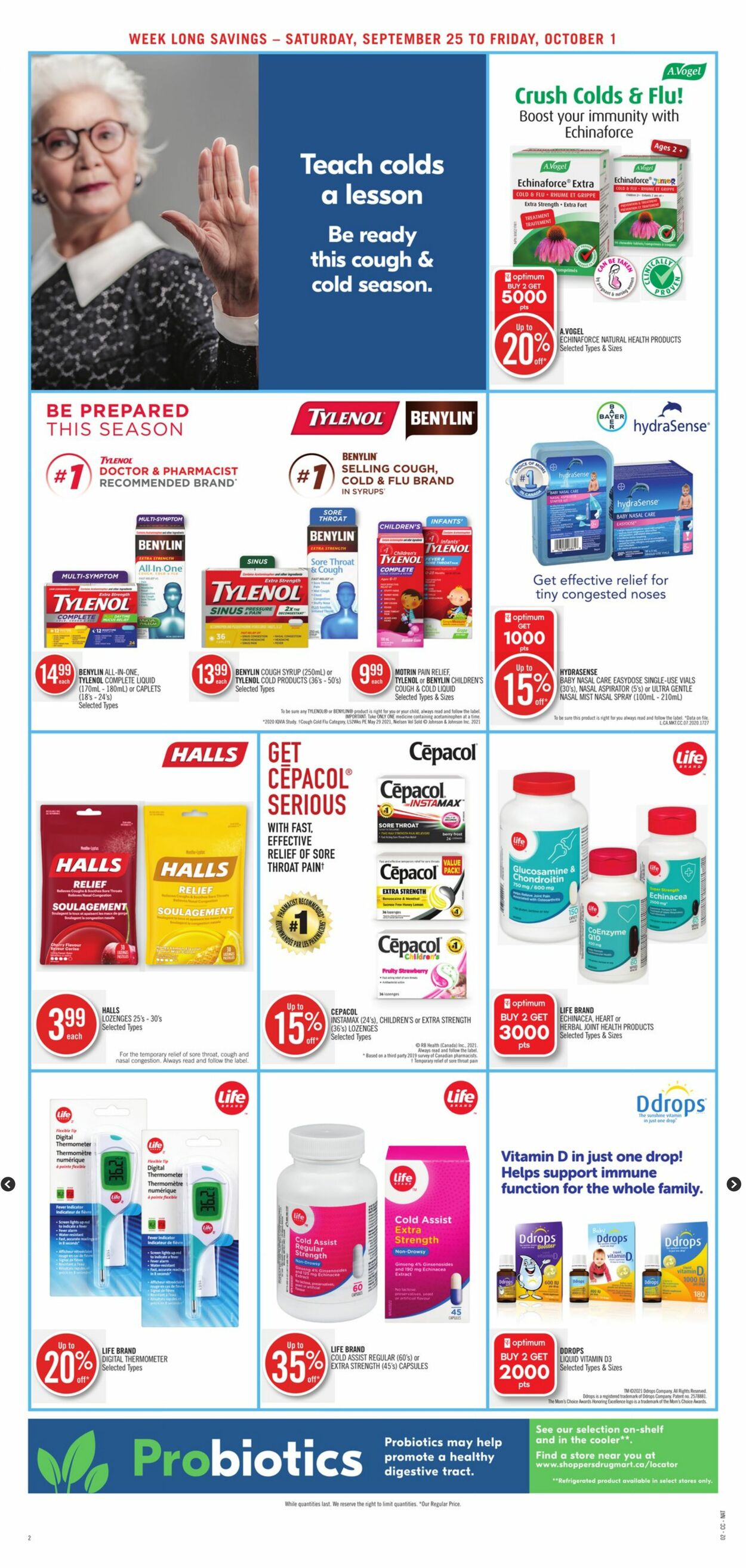 Circulaire Shoppers Drug Mart 25.09.2021 - 01.10.2021