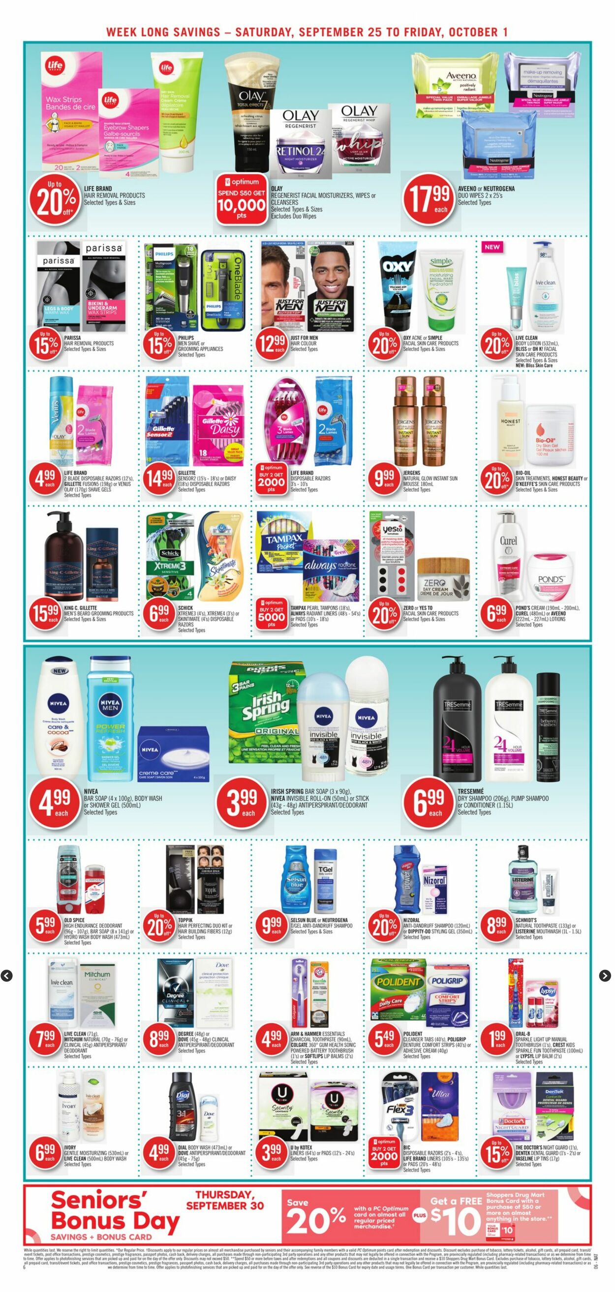 Circulaire Shoppers Drug Mart 25.09.2021 - 01.10.2021