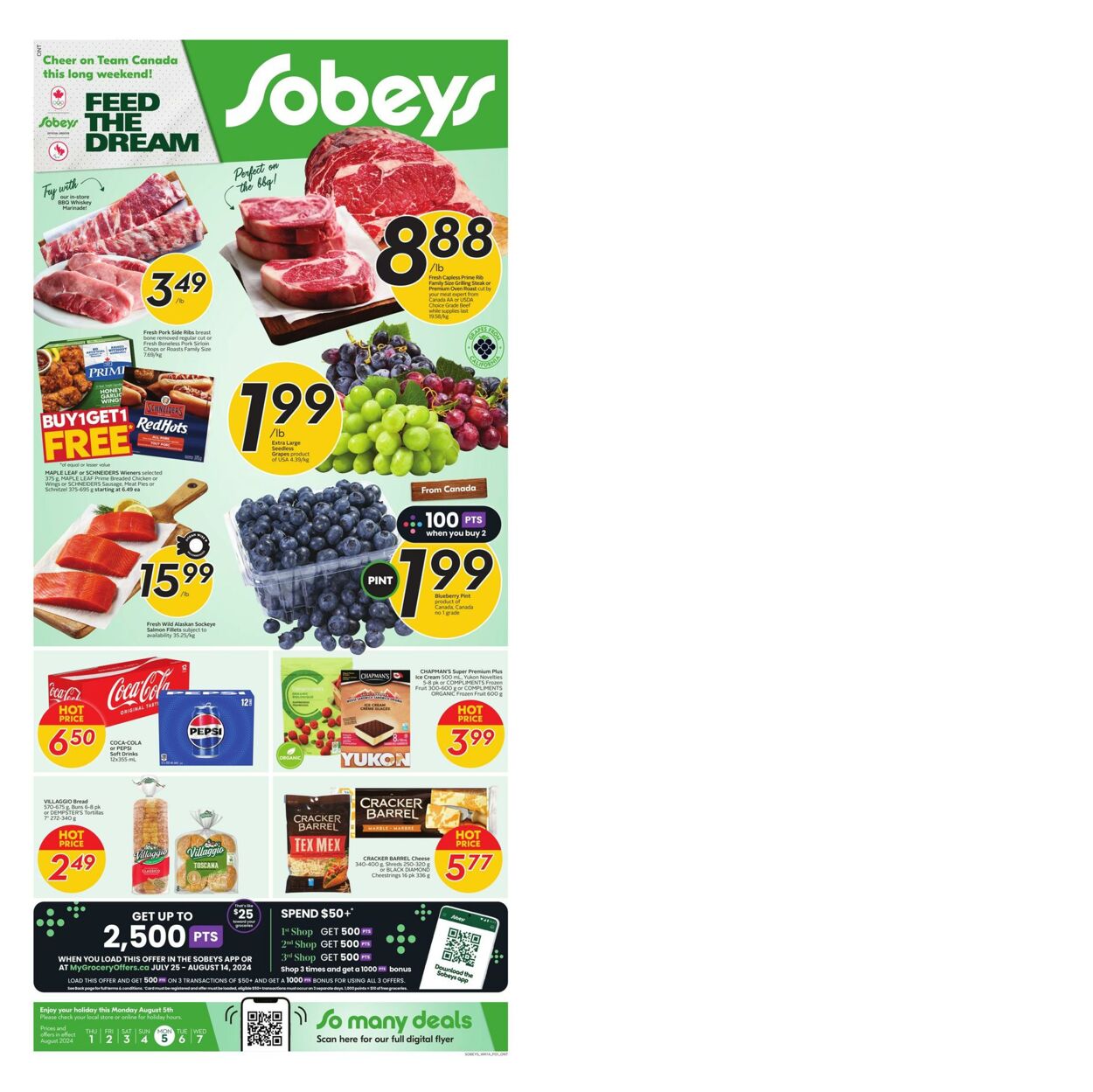 Circulaire Sobeys 01.08.2024 - 07.08.2024