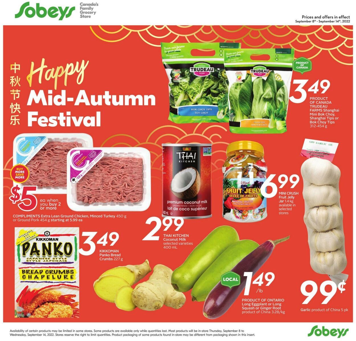 Circulaire Sobeys 08.09.2022 - 14.09.2022