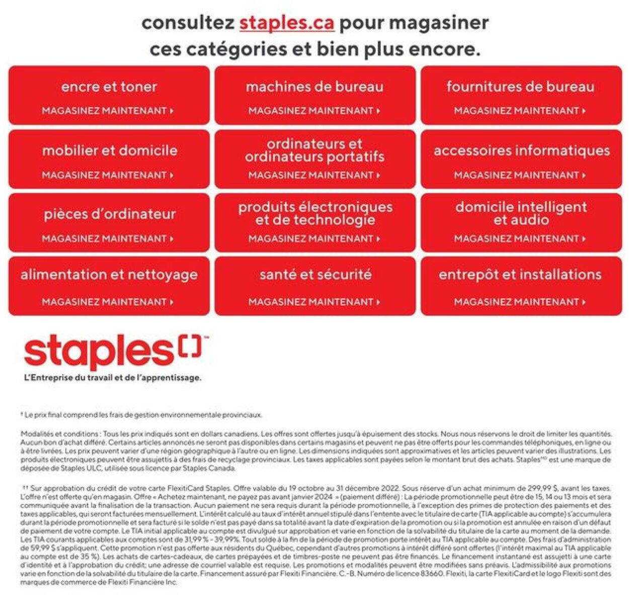 Circulaire Staples 30.11.2022 - 06.12.2022