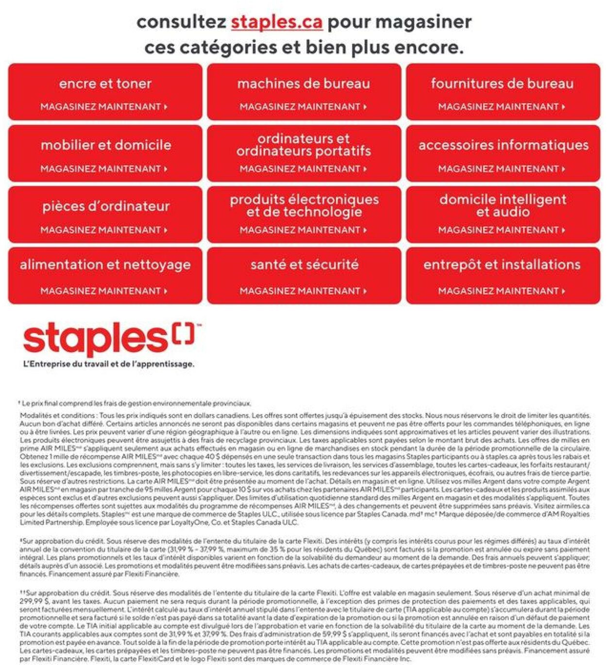 Circulaire Staples 20.10.2021 - 26.10.2021