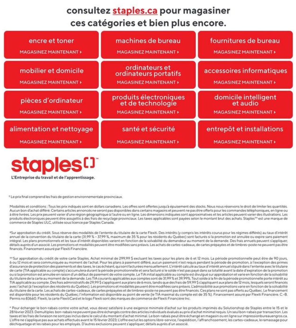 Circulaire Staples 22.02.2023 - 28.02.2023