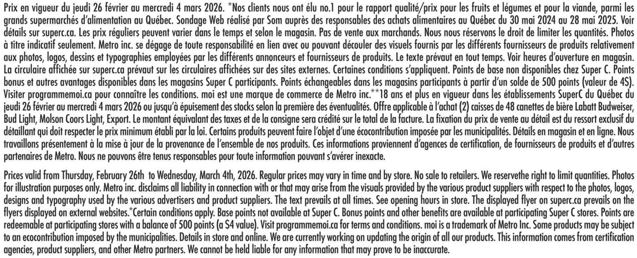Circulaire Super C 26.02.2026 - 04.03.2026