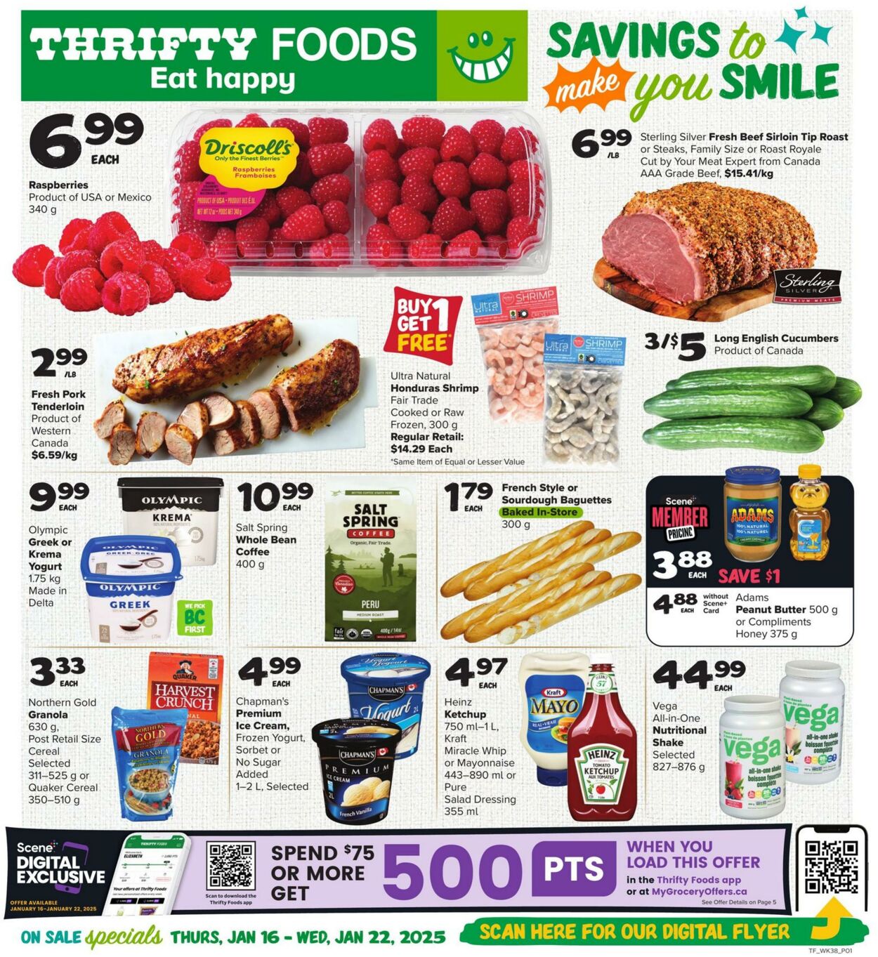 Circulaire Thrifty Foods 16.01.2025 - 22.01.2025