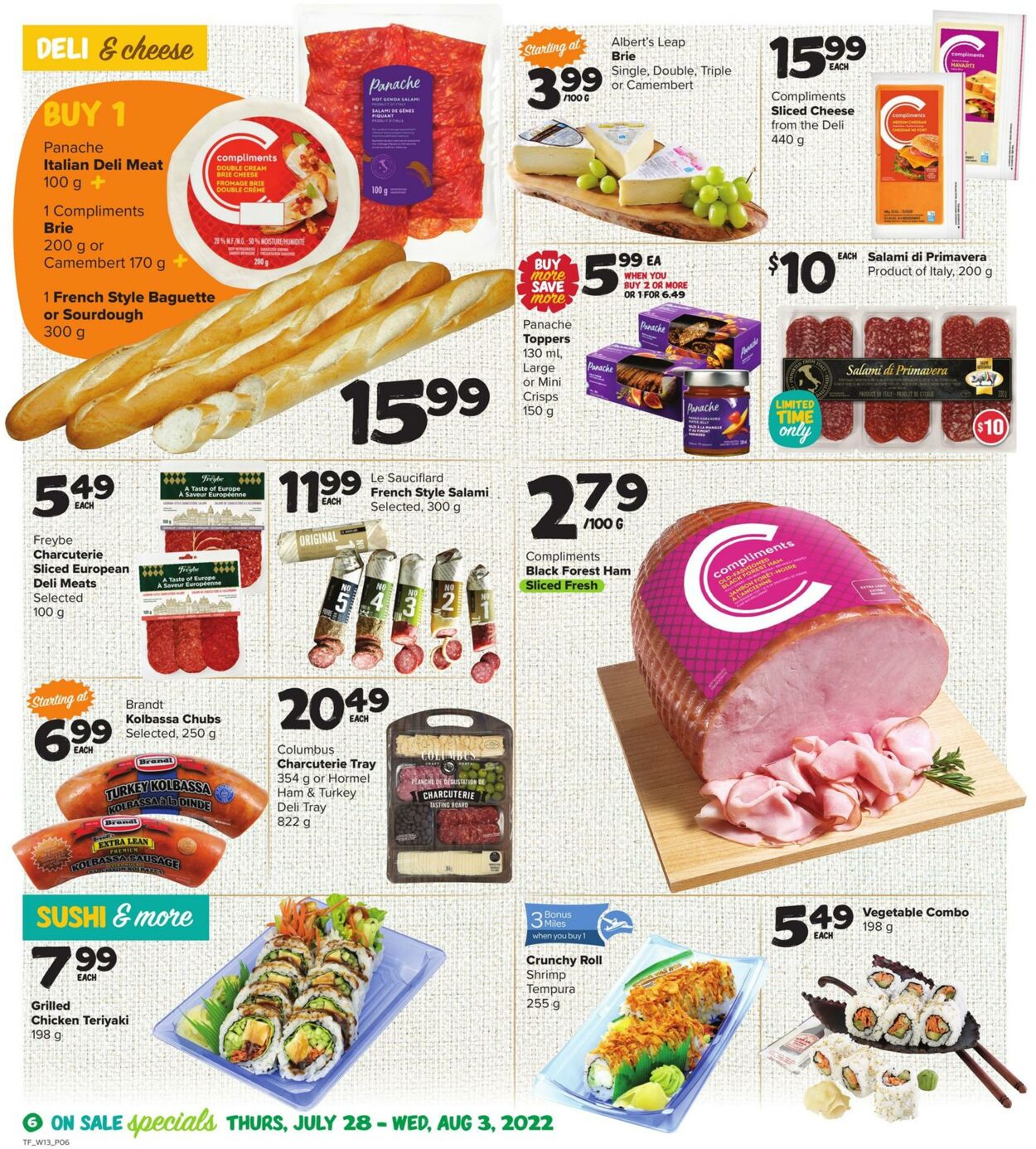 Circulaire Thrifty Foods 28.07.2022 - 03.08.2022