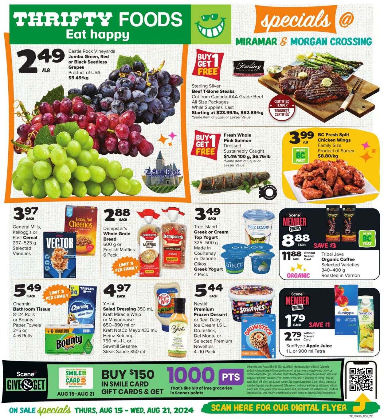 Circulaire Thrifty Foods 15.08.2024 - 21.08.2024