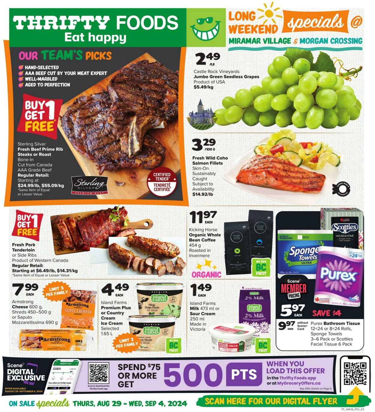 Circulaire Thrifty Foods 29.08.2024 - 04.09.2024