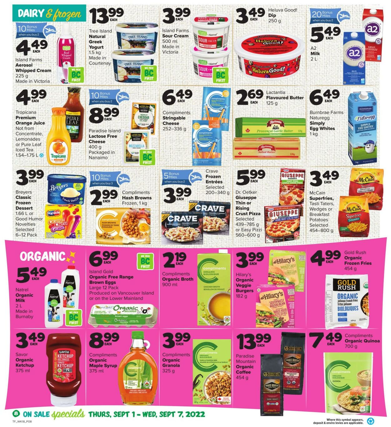 Circulaire Thrifty Foods 01.09.2022 - 07.09.2022