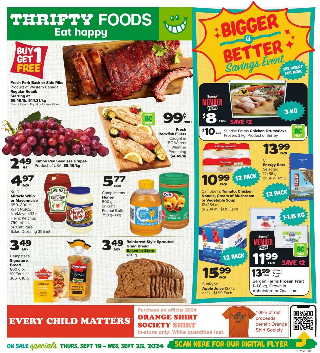 Circulaire Thrifty Foods 19.09.2024 - 25.09.2024