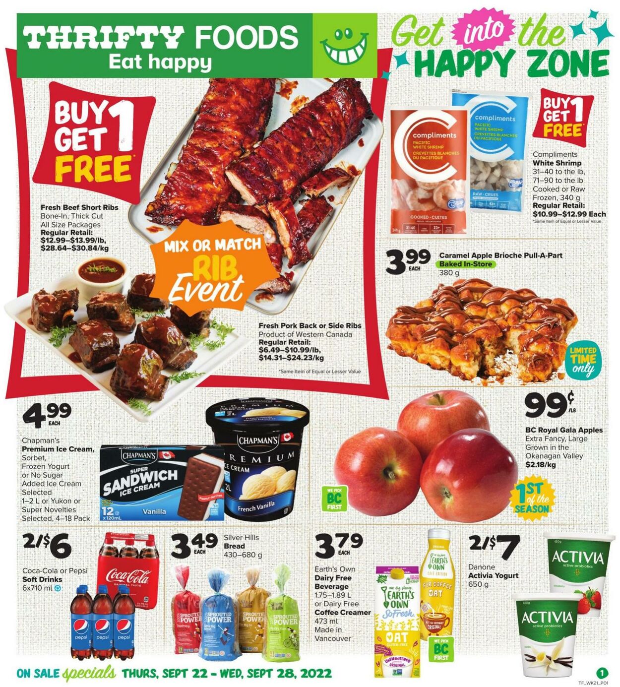 Circulaire Thrifty Foods 22.09.2022 - 28.09.2022