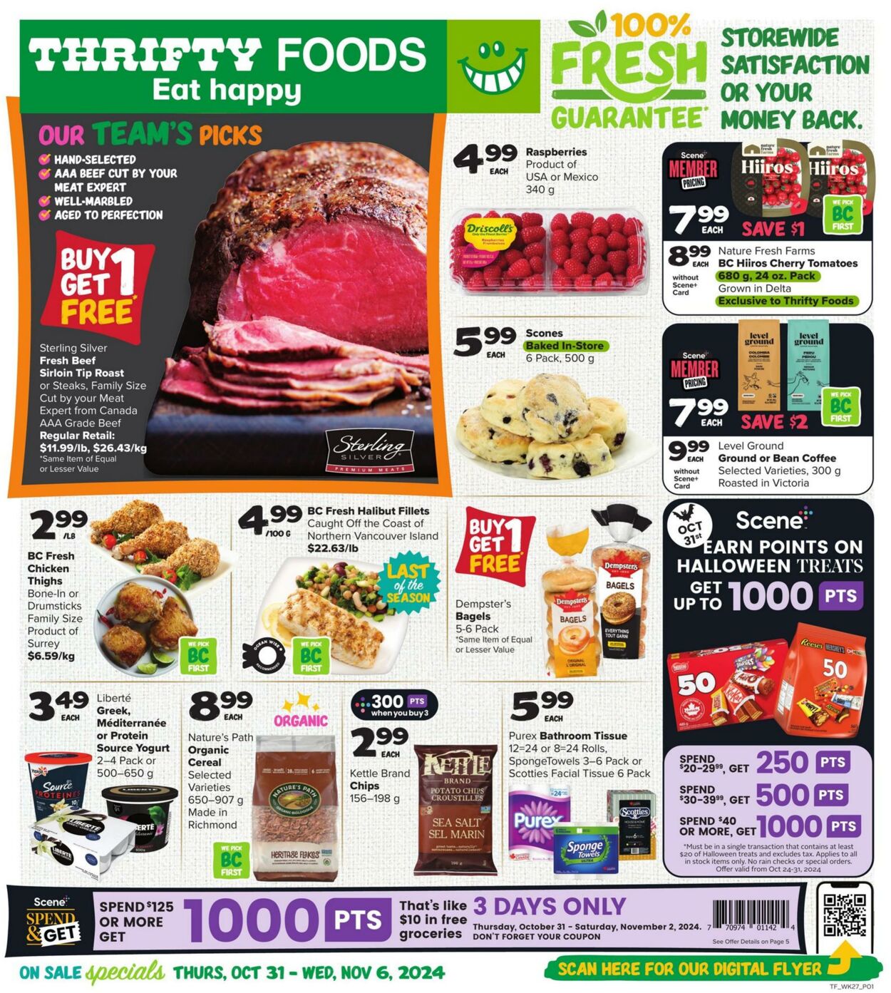 Circulaire Thrifty Foods 31.10.2024 - 06.11.2024