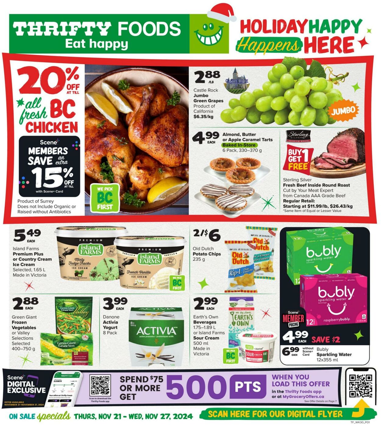 Circulaire Thrifty Foods 21.11.2024 - 27.11.2024