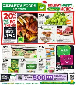 Circulaire Thrifty Foods 21.11.2024 - 27.11.2024