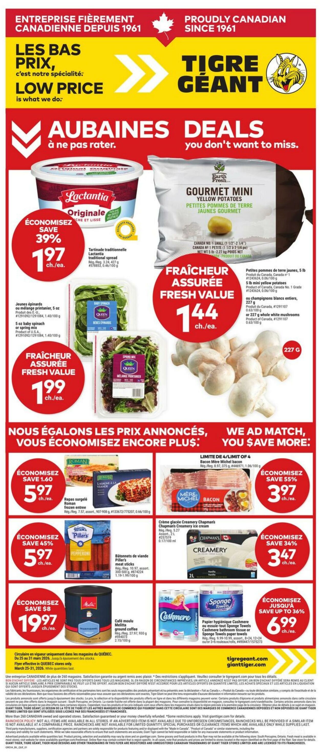 Circulaire Tigre Géant 25.03.2026 - 31.03.2026