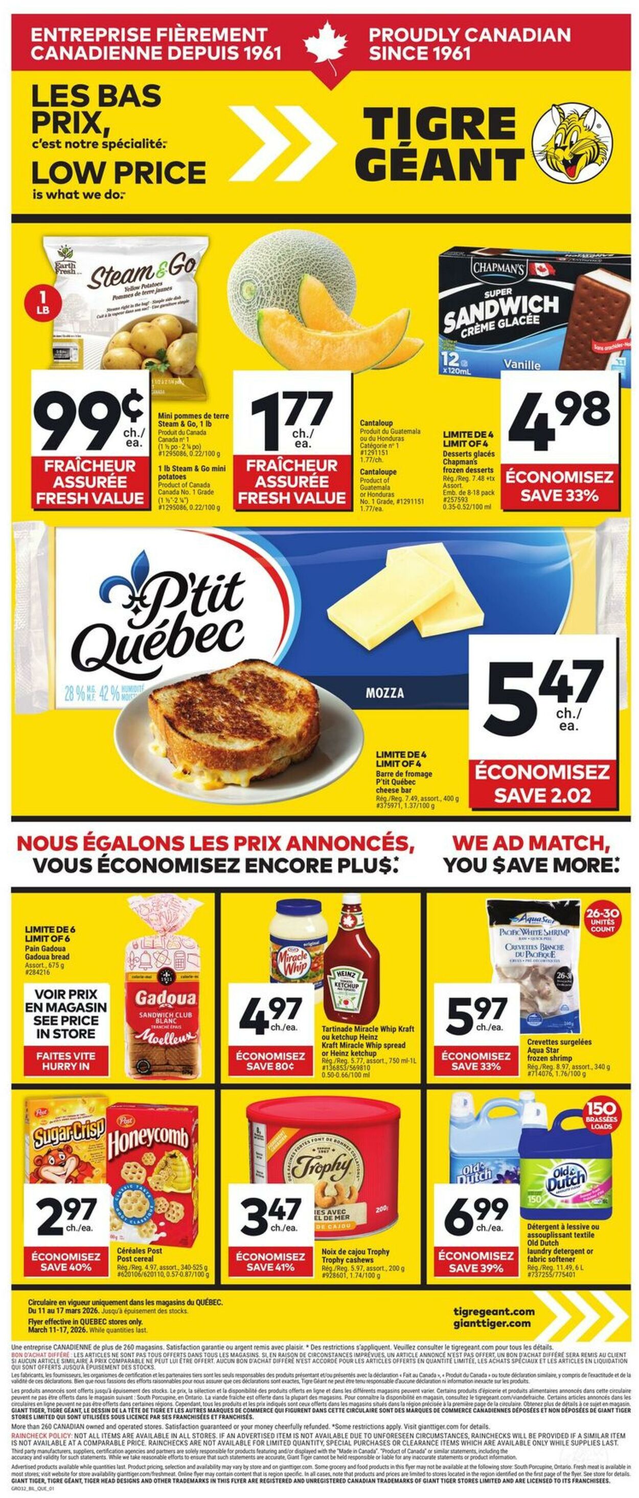 Circulaire Tigre Géant 11.03.2026 - 17.03.2026