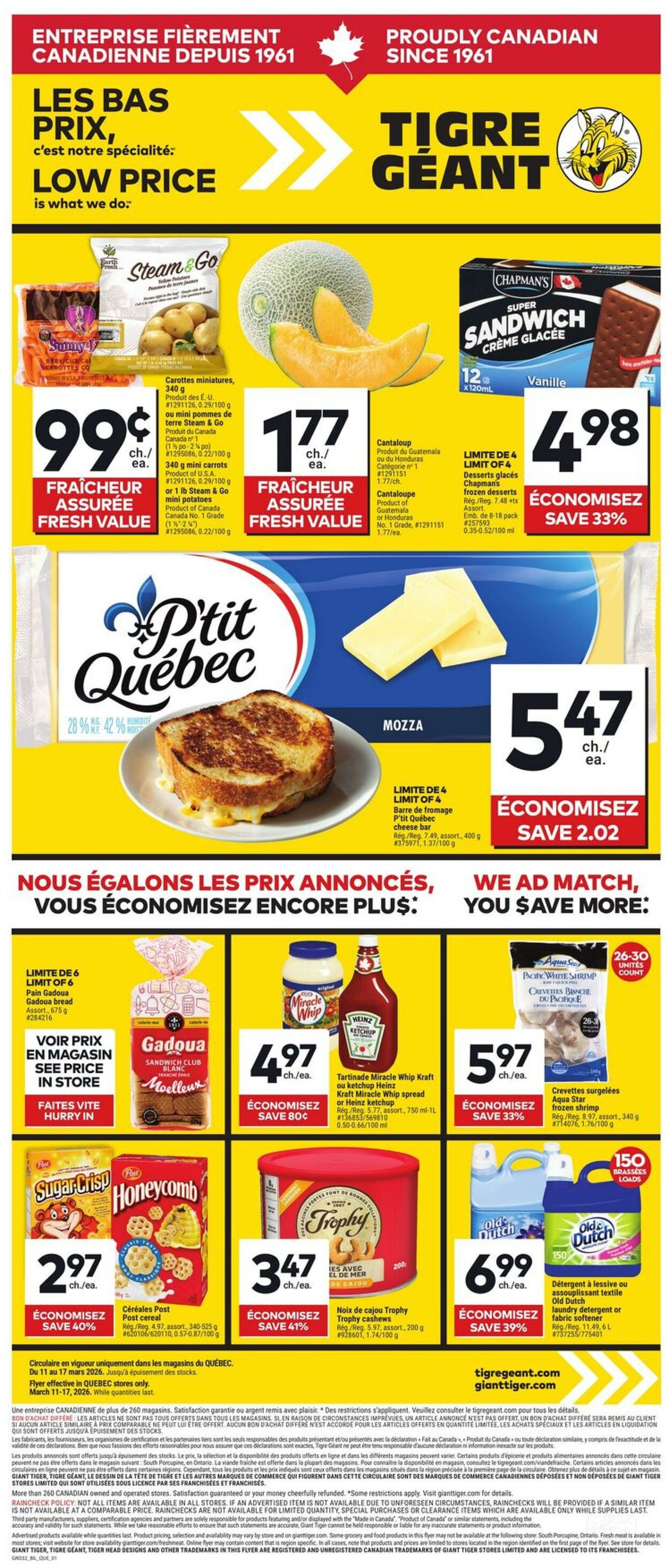 Circulaire Tigre Géant 11.03.2026 - 17.03.2026