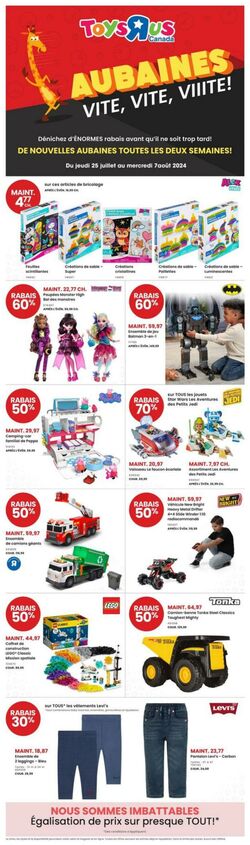 Circulaire Toys’R’Us 25.07.2024 - 07.08.2024