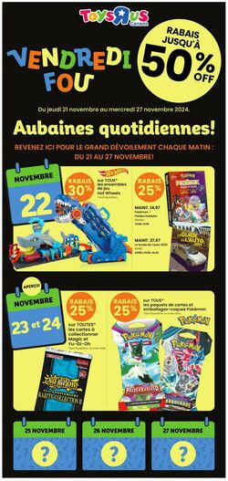 Circulaire Toys’R’Us 21.11.2024 - 27.11.2024