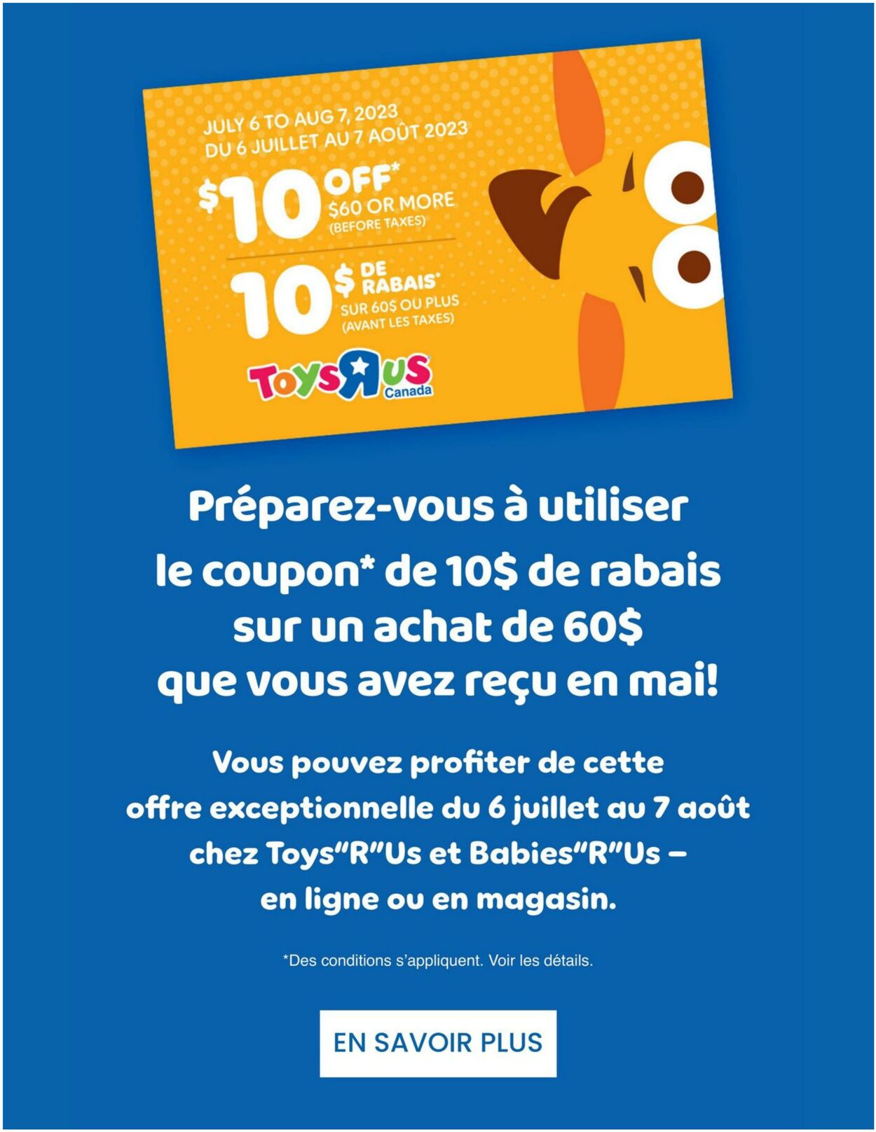 Circulaire Toys’R’Us 06.07.2023 - 19.07.2023