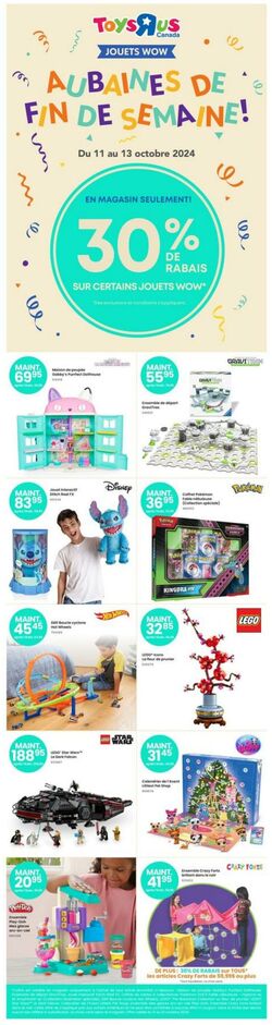 Circulaire Toys’R’Us 31.10.2024 - 20.11.2024