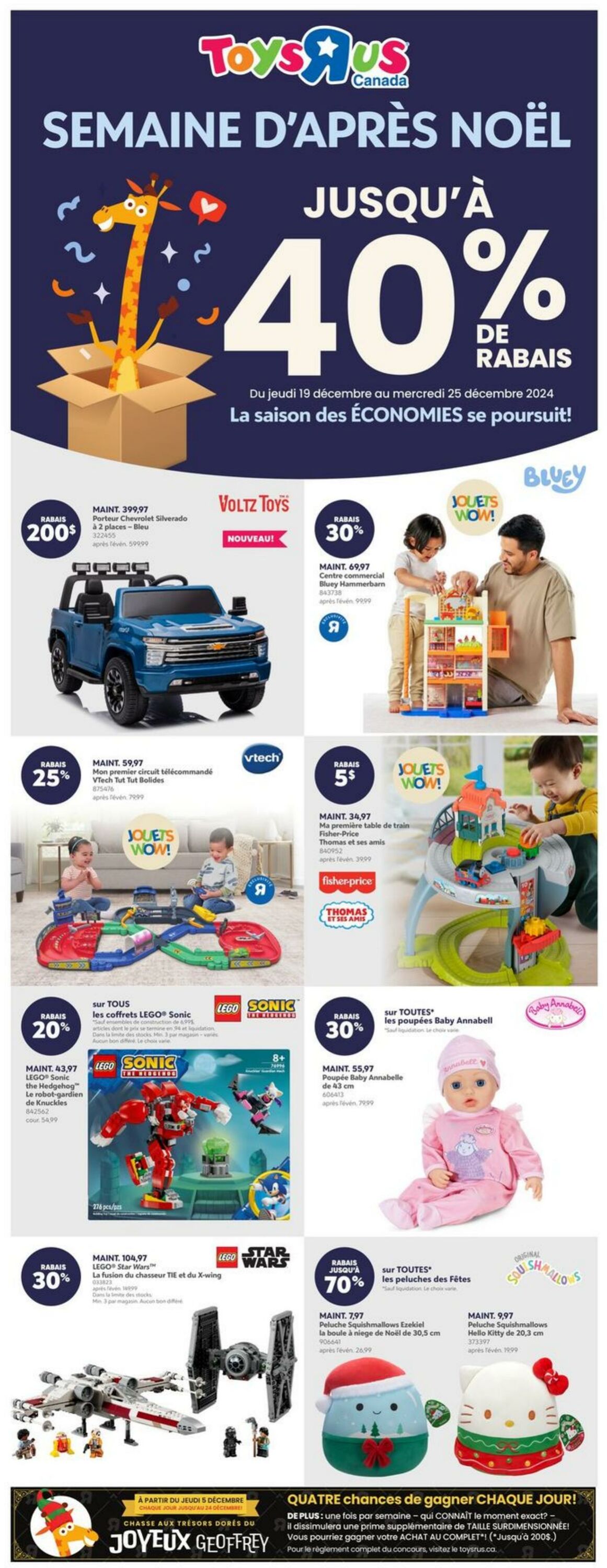 Circulaire Toys’R’Us 19.12.2024 - 25.12.2024