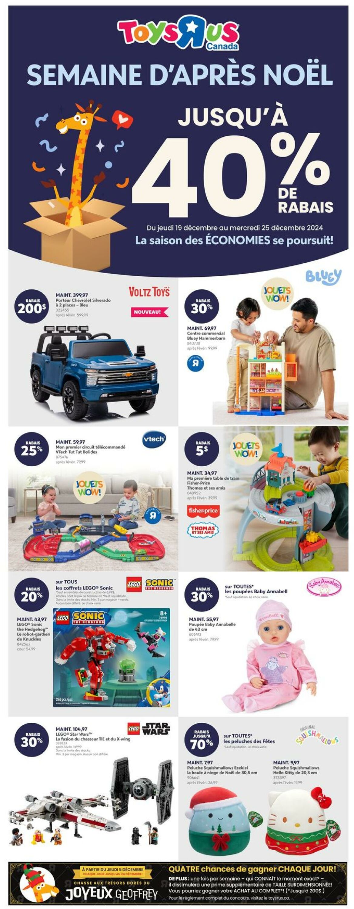 Circulaire Toys’R’Us 19.12.2024 - 25.12.2024