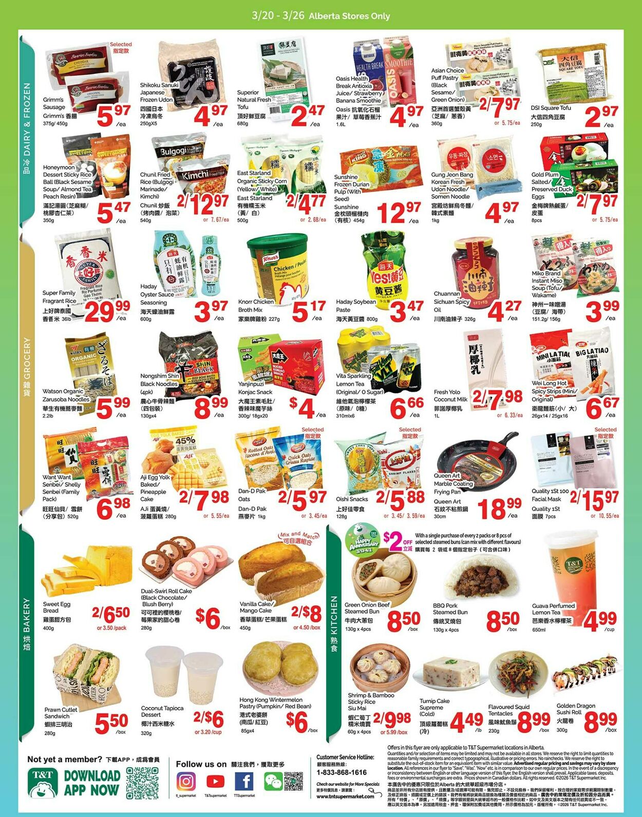 Circulaire T&T Supermarket 20.03.2026 - 26.03.2026