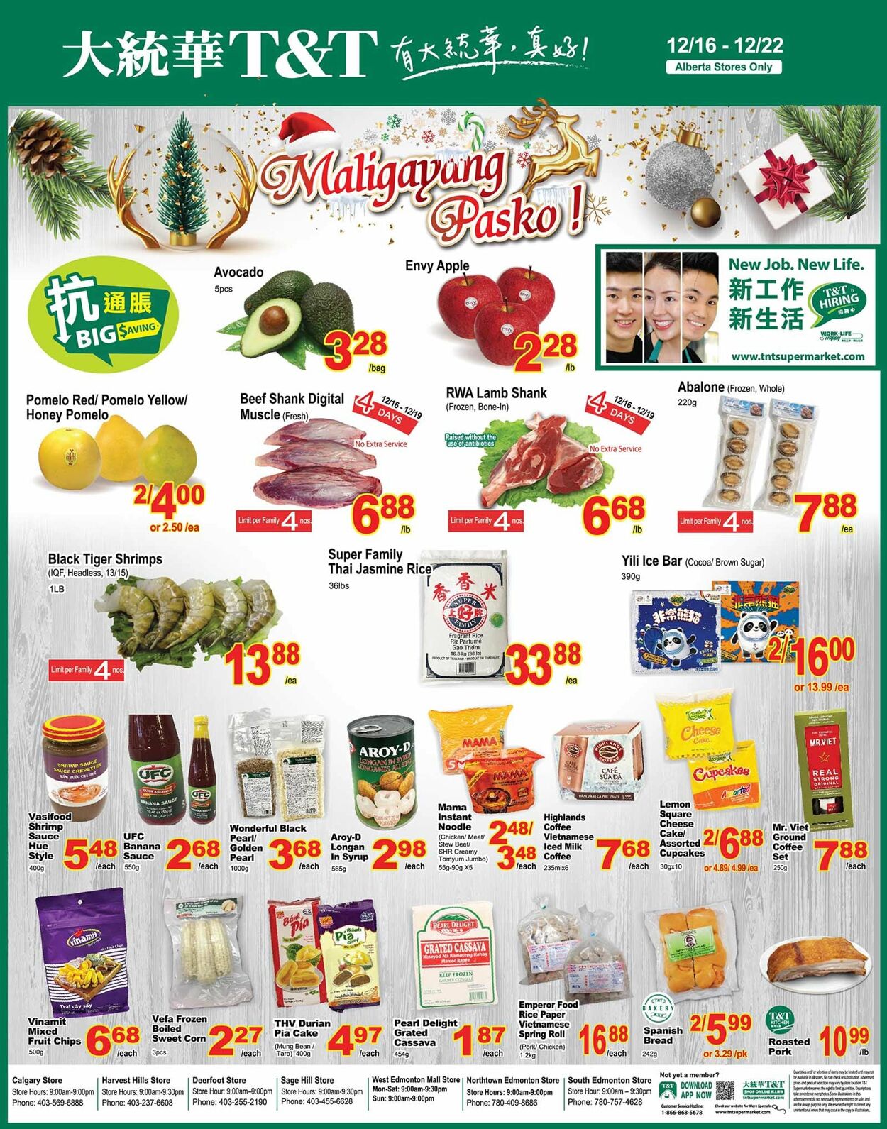 Circulaire T&T Supermarket 16.12.2022 - 22.12.2022