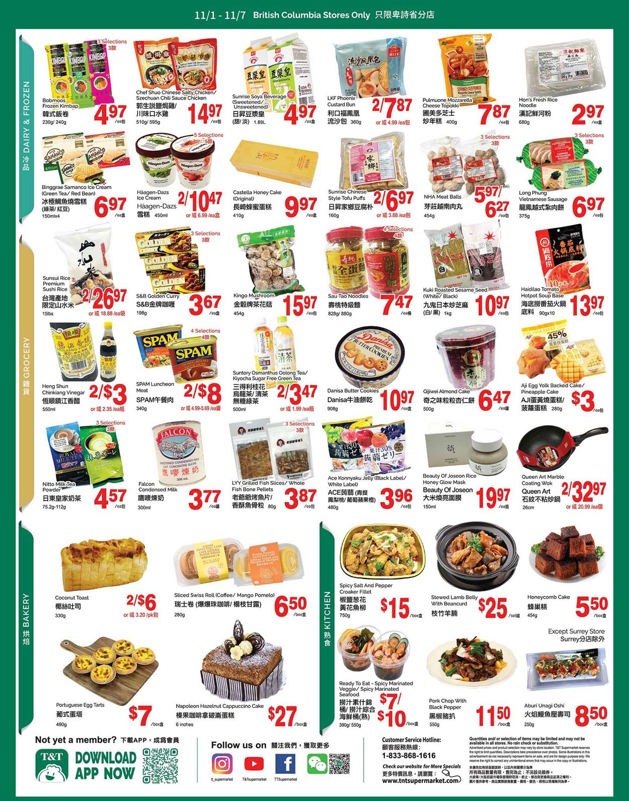 Circulaire T&T Supermarket 01.11.2024 - 07.11.2024